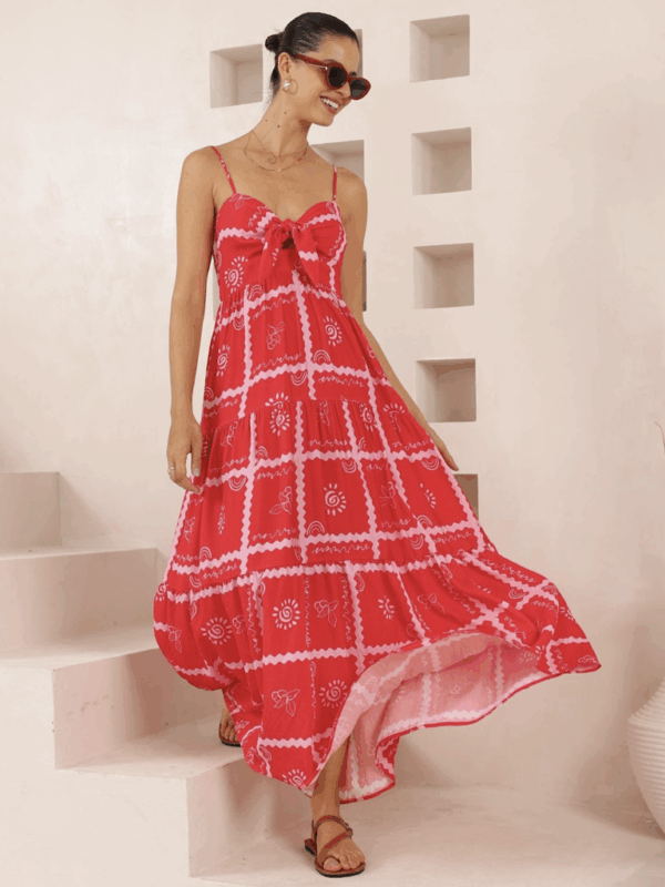 Iris Maxi Samantha Tie Frt Maxi Drs