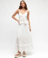 Paper Heart Sirene Boho Midi Skirt