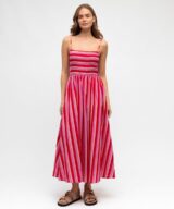 Paper Heart Renata Stripe Midi Dress