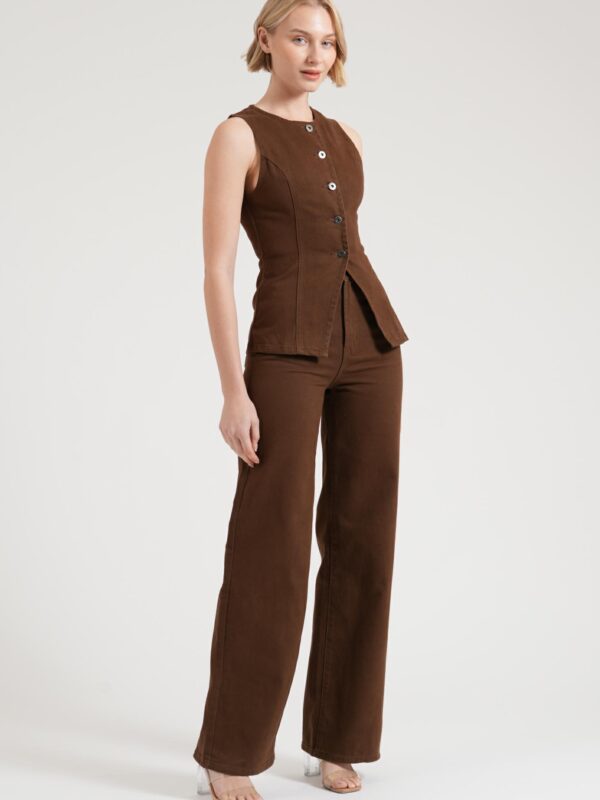 Rose Bullet Arlette Wide Leg Den Jean