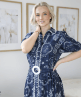 Shareen Seashell Ss Midi Dress