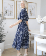 Shareen Seashell Ss Midi Dress