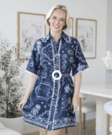 Shareen Seashell Ss Mini Dress