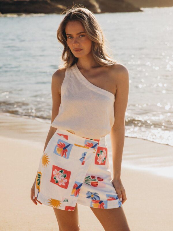 Ebby & i Belle Wrap Mini Skirt